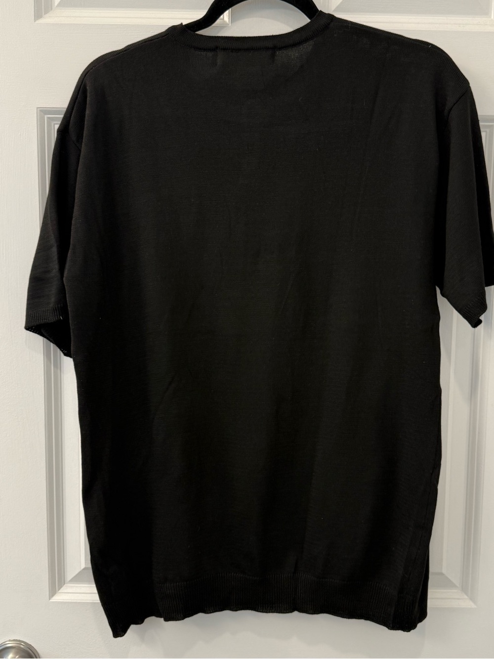 Real Takai 3 Button Knit Short Sleeve Black Henley Size Large NWT - Picture 2 of 5